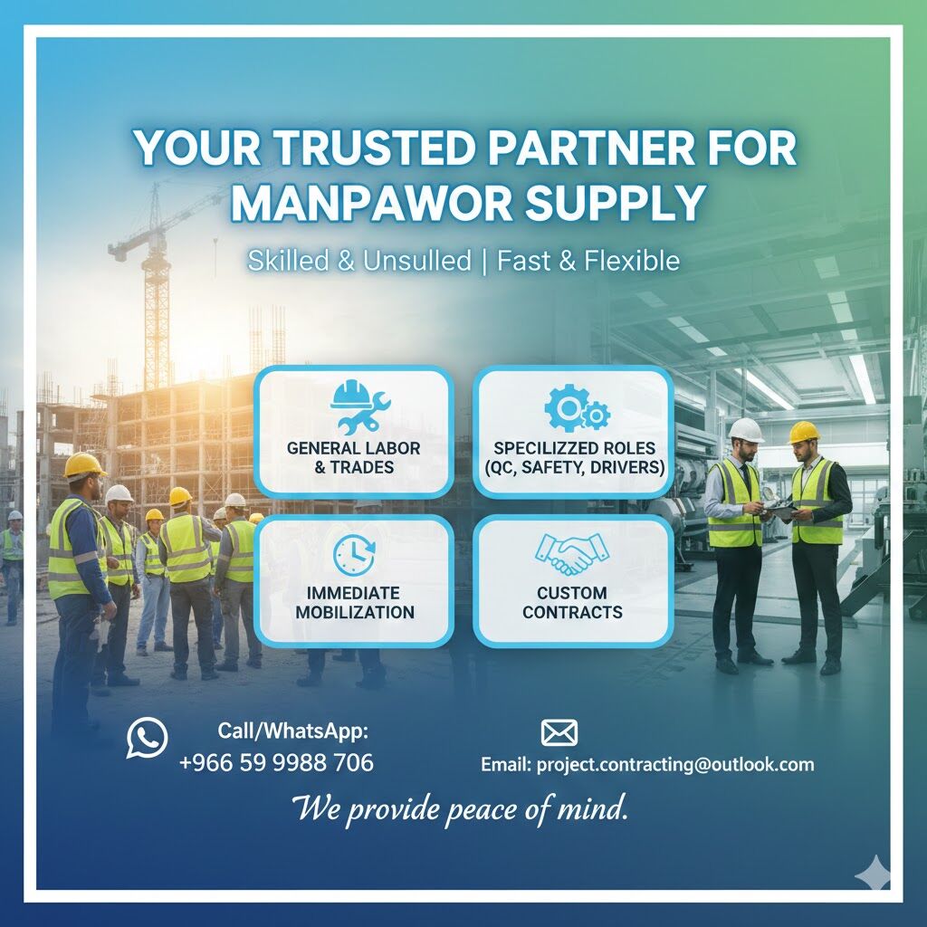 Dammam, Construction, Facility Management ManPower Cleaning Maintenance Services✅Renovation✅Restoration✅.