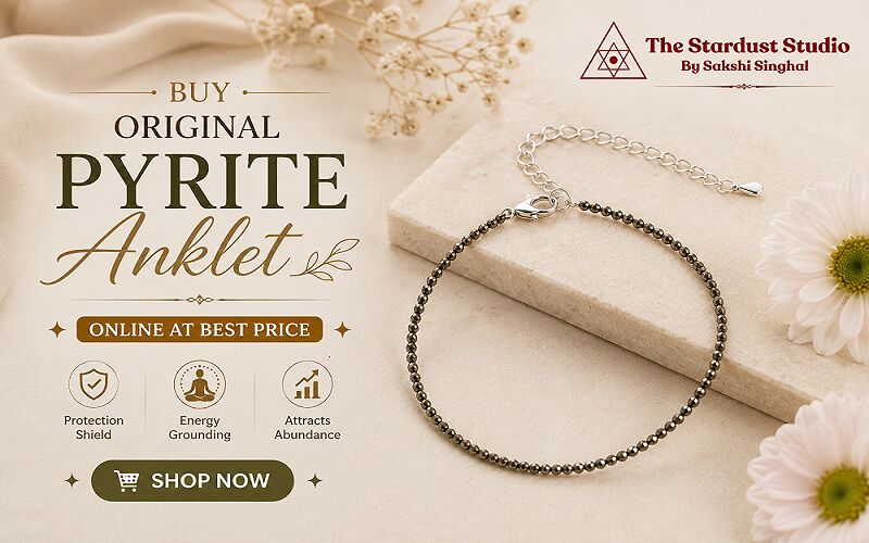 Gurugram, Business, Buy Original Pyrite Anklet Online At Best Price | The Stardust Studio