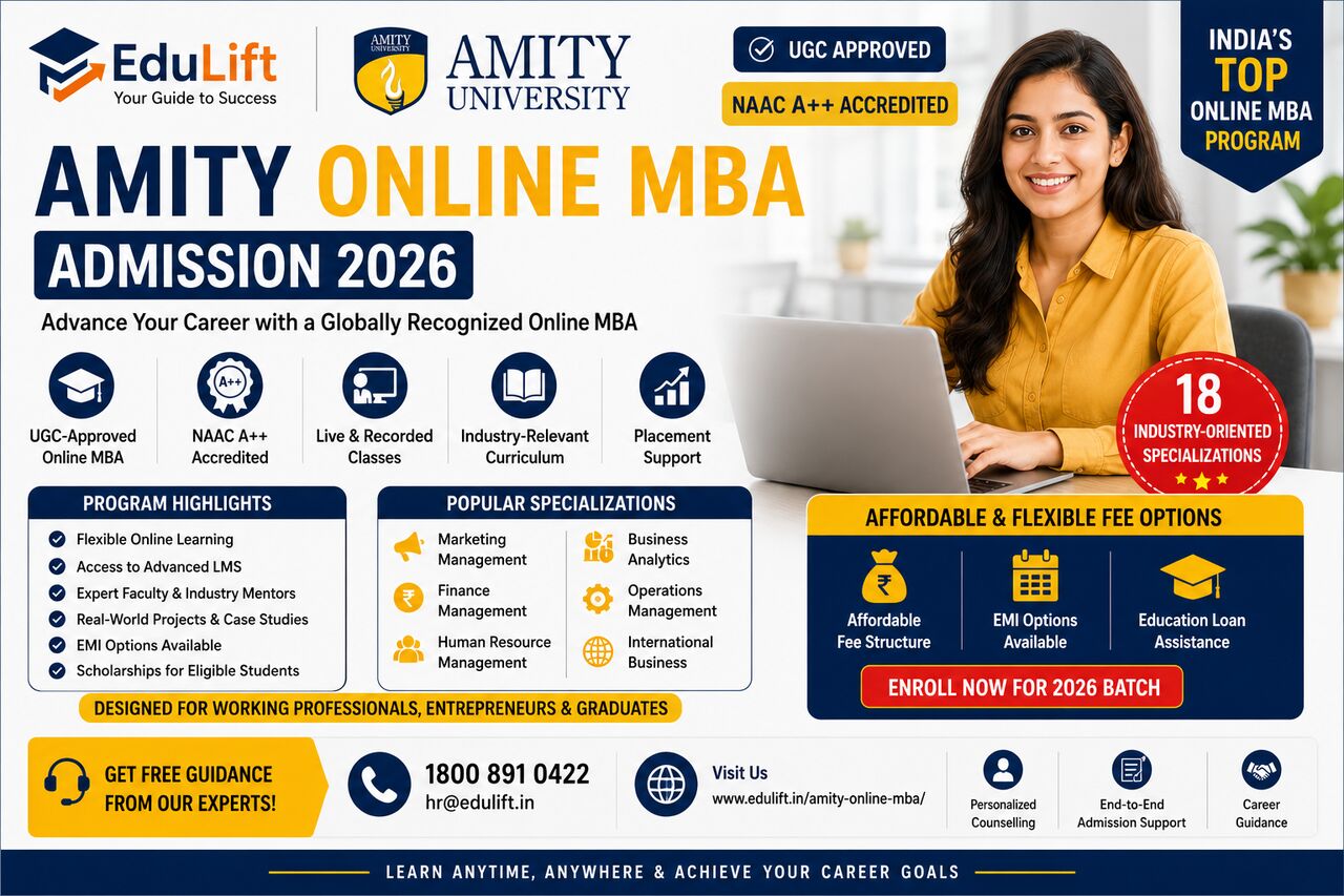 Pune, Education, Amity Online MBA - Fees, Eligibility & Placements | EduLift