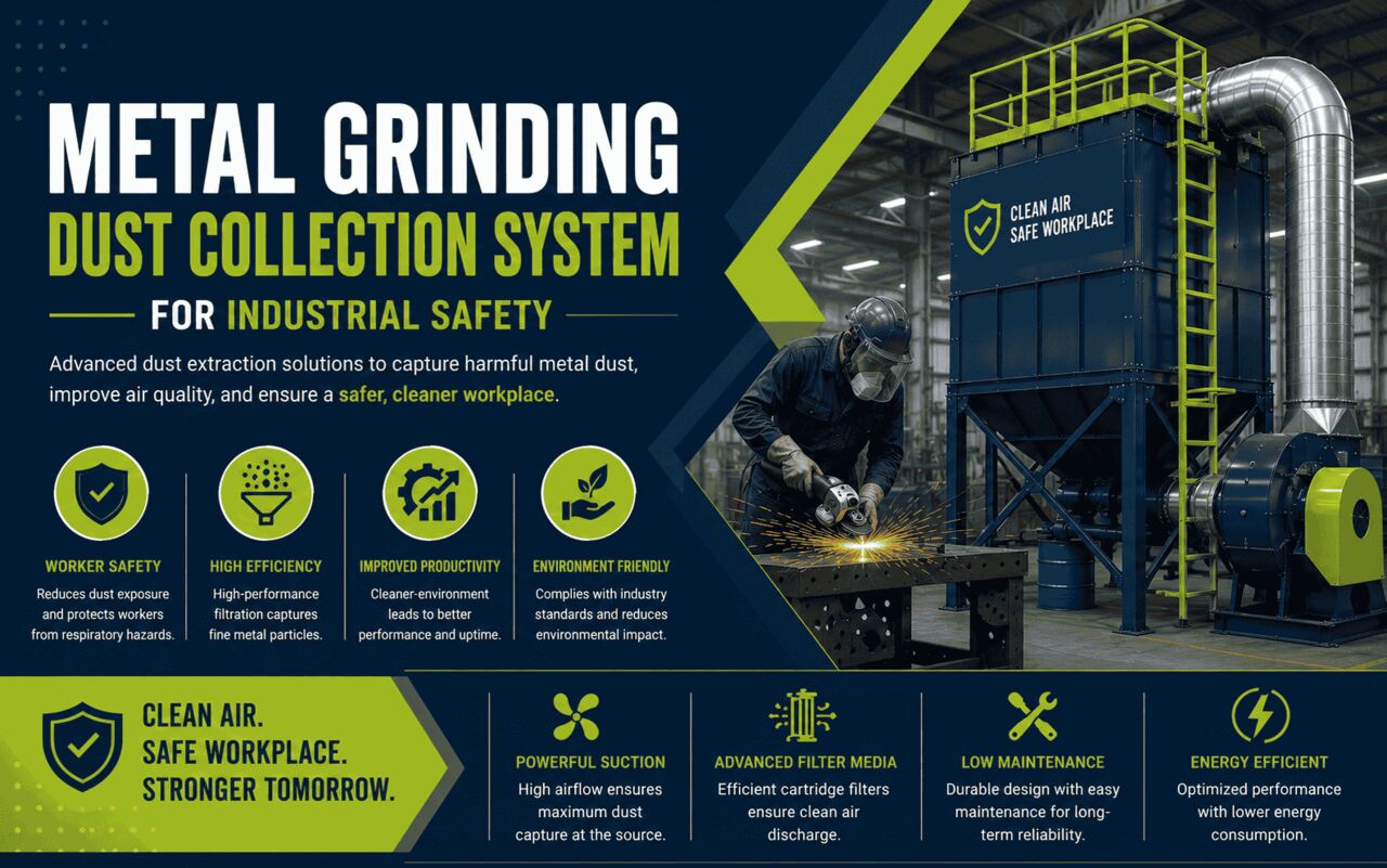 Bangalore, Business, Metal Grinding Dust Collection System For Industrial Safety