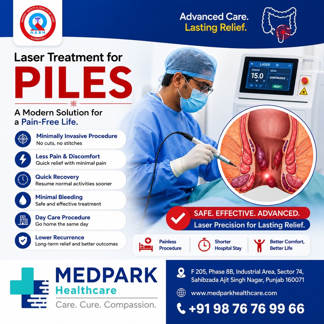 Mumbai, Health, Advanced Laser Treatment For Piles In Mohali | MedPark Hospital