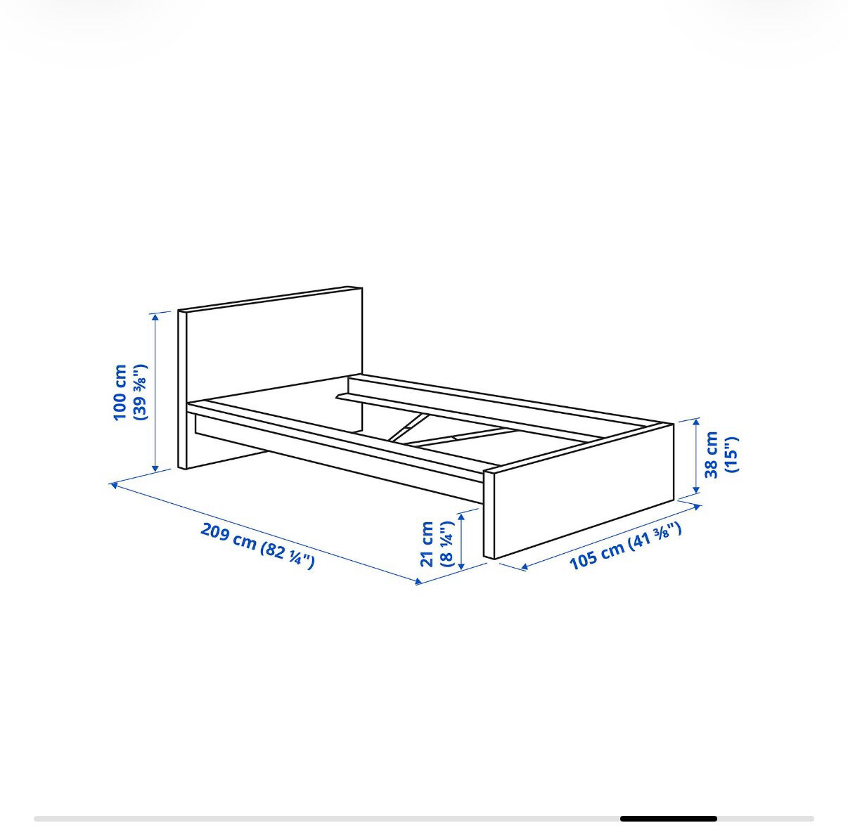 Tala Island, Furniture, BHD 25,  Ikea Bed Frame With 2 Storages