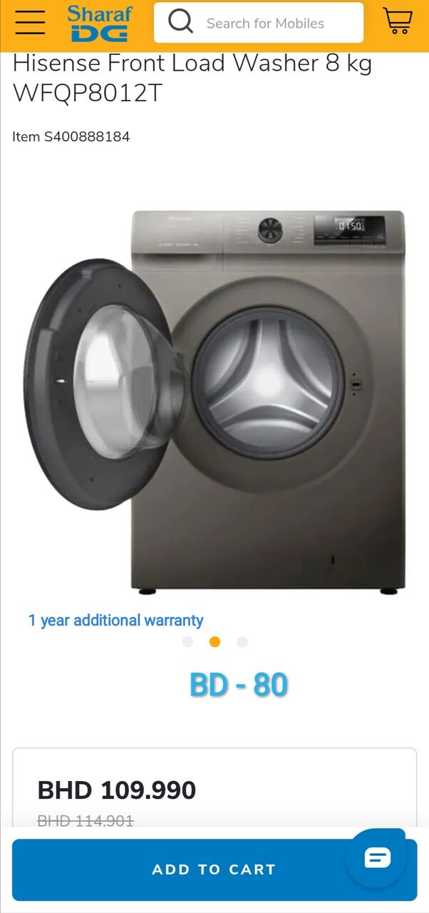 Ras Rumman, Appliances, BHD 80,  3 To 2 Months Old 55"TV, Sony Sound Bar, Fridge & Washing Machine
