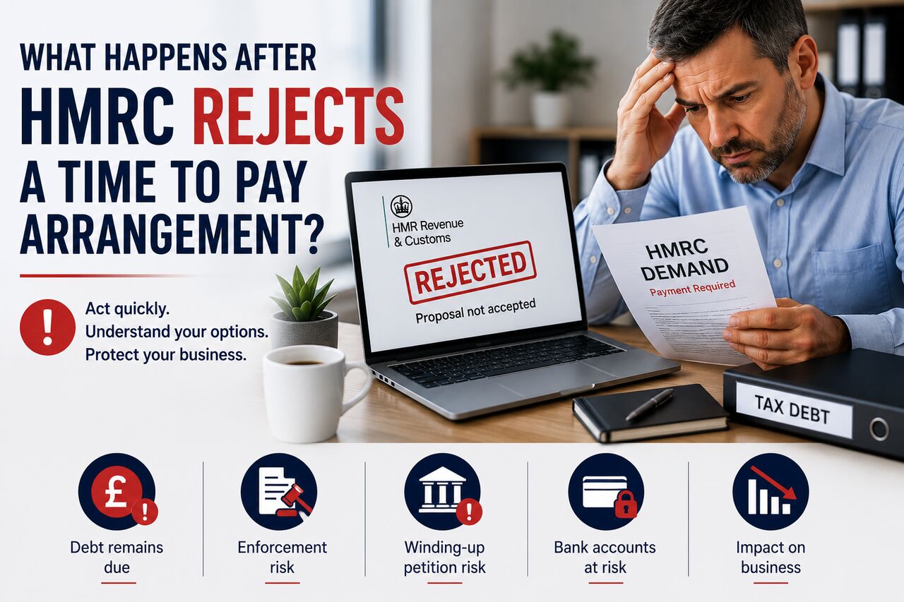 Birmingham, Legal, What Happens After HMRC Rejects A Time To Pay Arrangement?