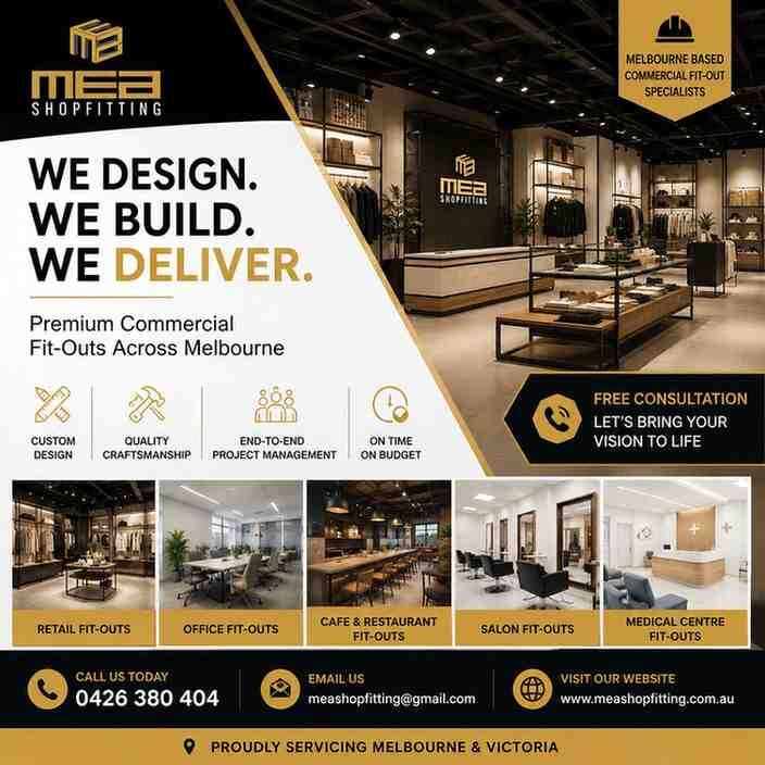 Melbourne, Furniture, AUD 999,  Commercial Shop Fitters Melbourne | Premium Fit-Out Specialists