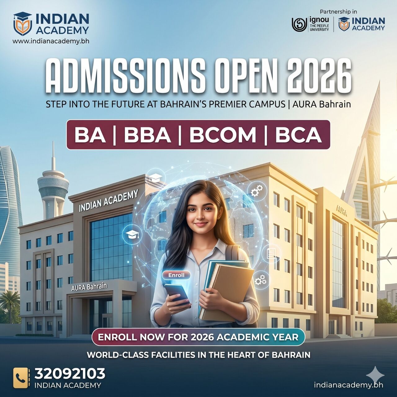 Riyadh, Education, IGNOU ADMISSION OPEN 2026-2027