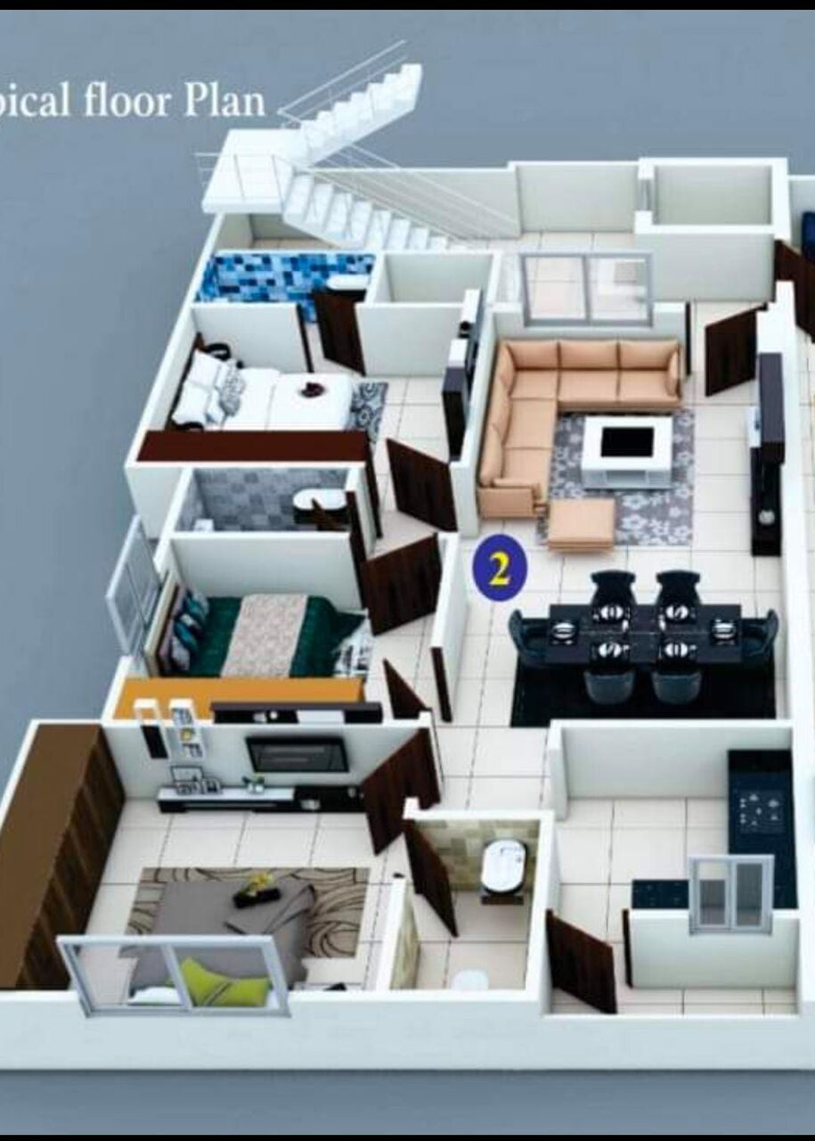 Riyadh, Apts/Flats Wanted, SAR 70/day,  INR 70,  3BHK, . Sq. Feet, Only 2 Flats Remaining 1st Floors & 4th
