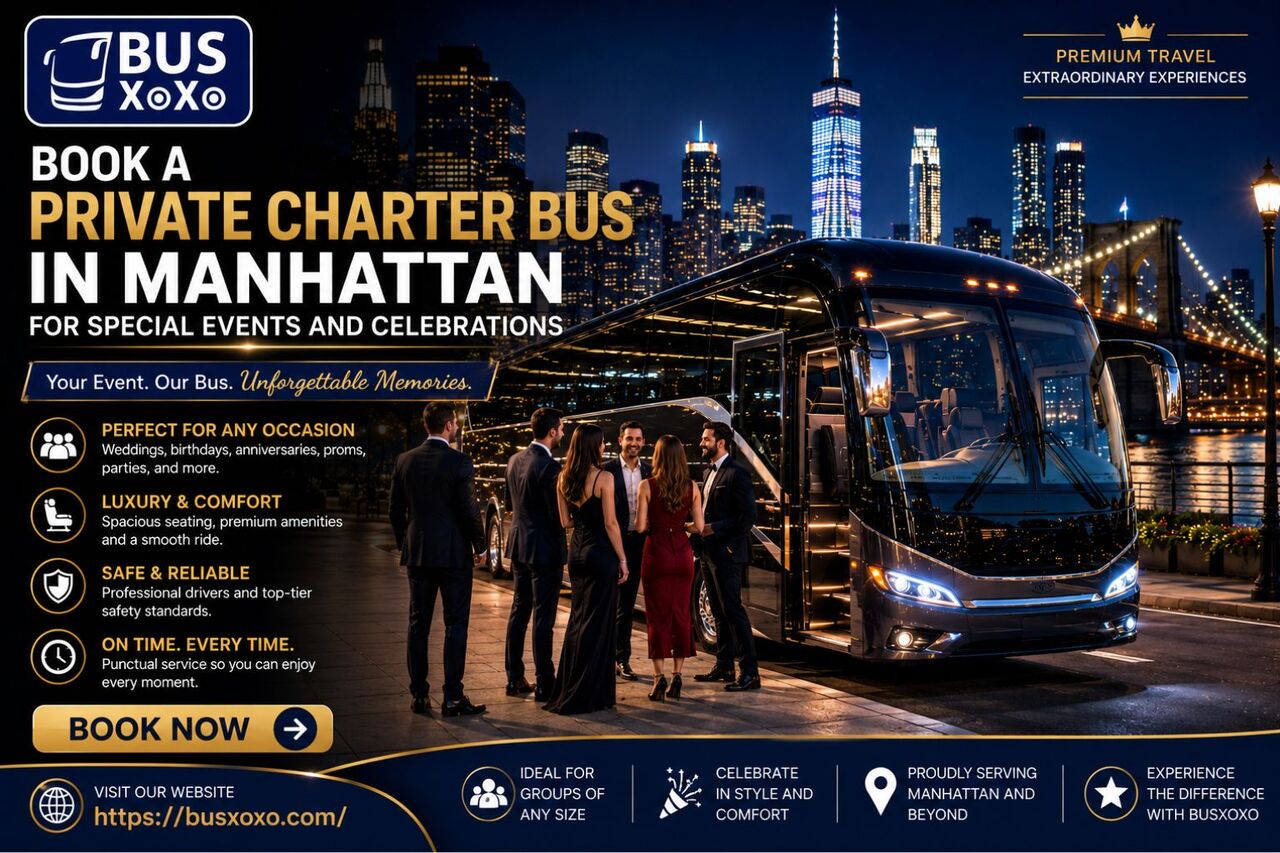 New York Travel, Book A Private Charter Bus In Manhattan For Special Events And Celebrations, 1