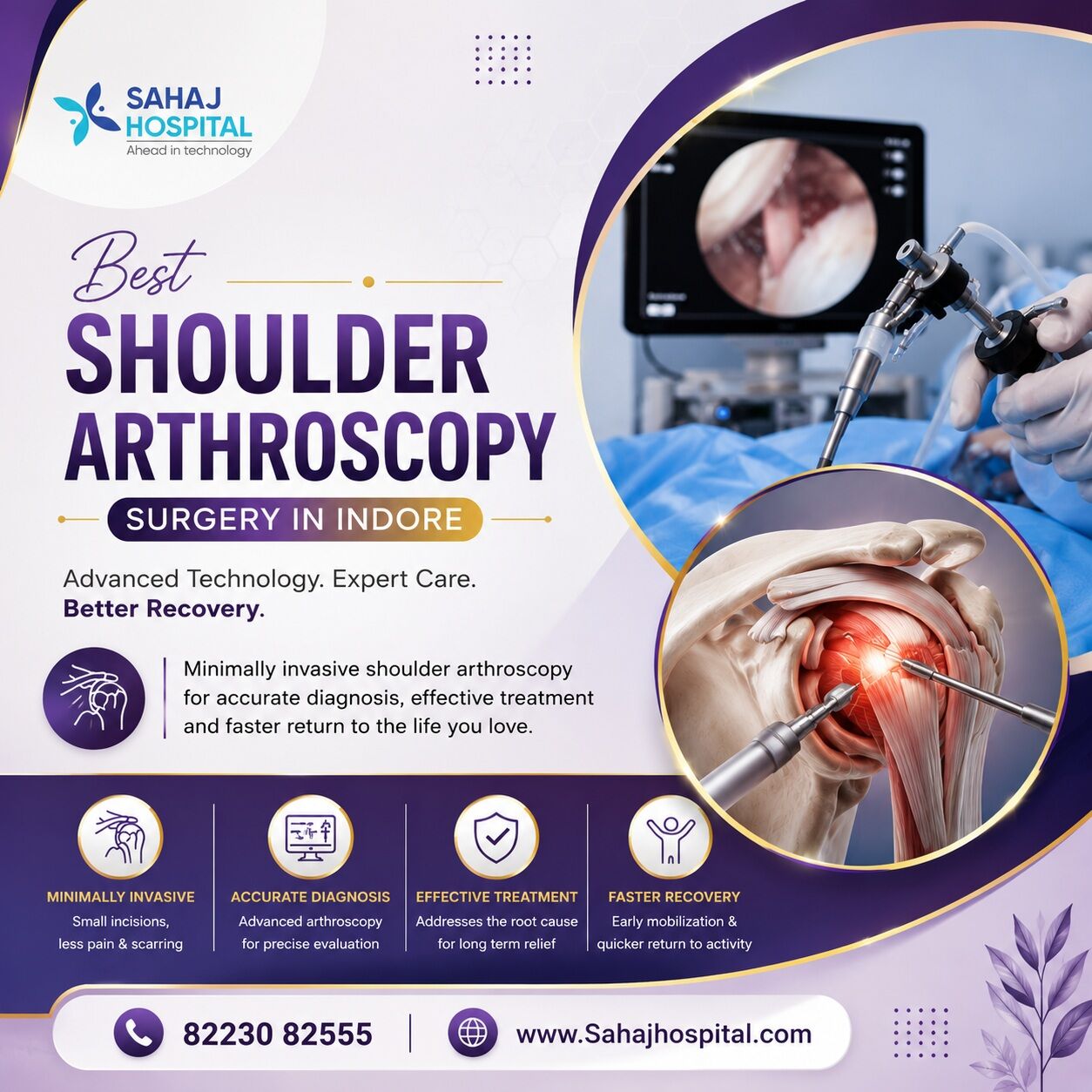 Indore, Health, Best Shoulder Arthroscopy Surgery In Indore - Sahaj Hospital