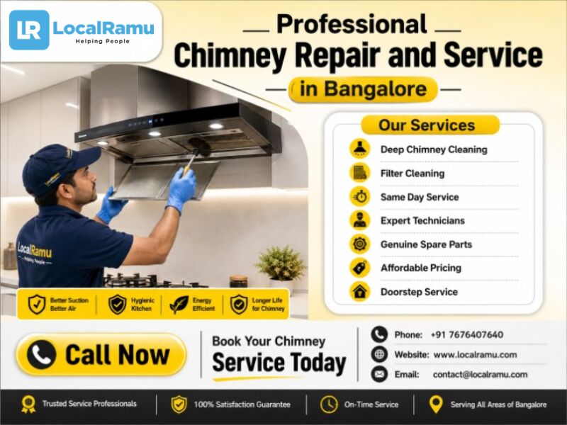 Bangalore, Appliance Repair, Expert Chimney Cleaning Service In Bengaluru LocalRamu Services