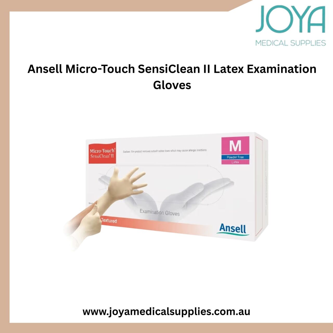 Sydney, Health & Beauty Items, Ansell Micro-Touch SensiClean II Latex Examination Gloves - Joya Medical Supplies
