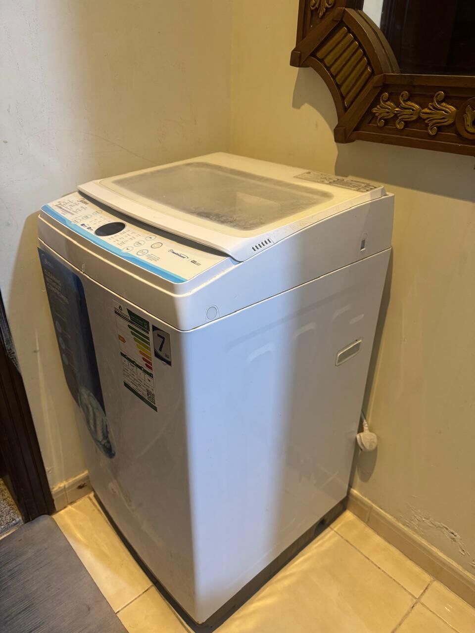 Al Sharafeyah, Household Items, SAR 600,  Rarely Used Automatic Washing Machine For Sale (Midea 7 Kg)