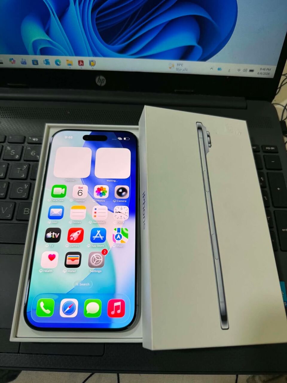 Dammam, Mobile Phones, SAR 3150,  IPhone Air Sky Blue 256GB BH 100%
