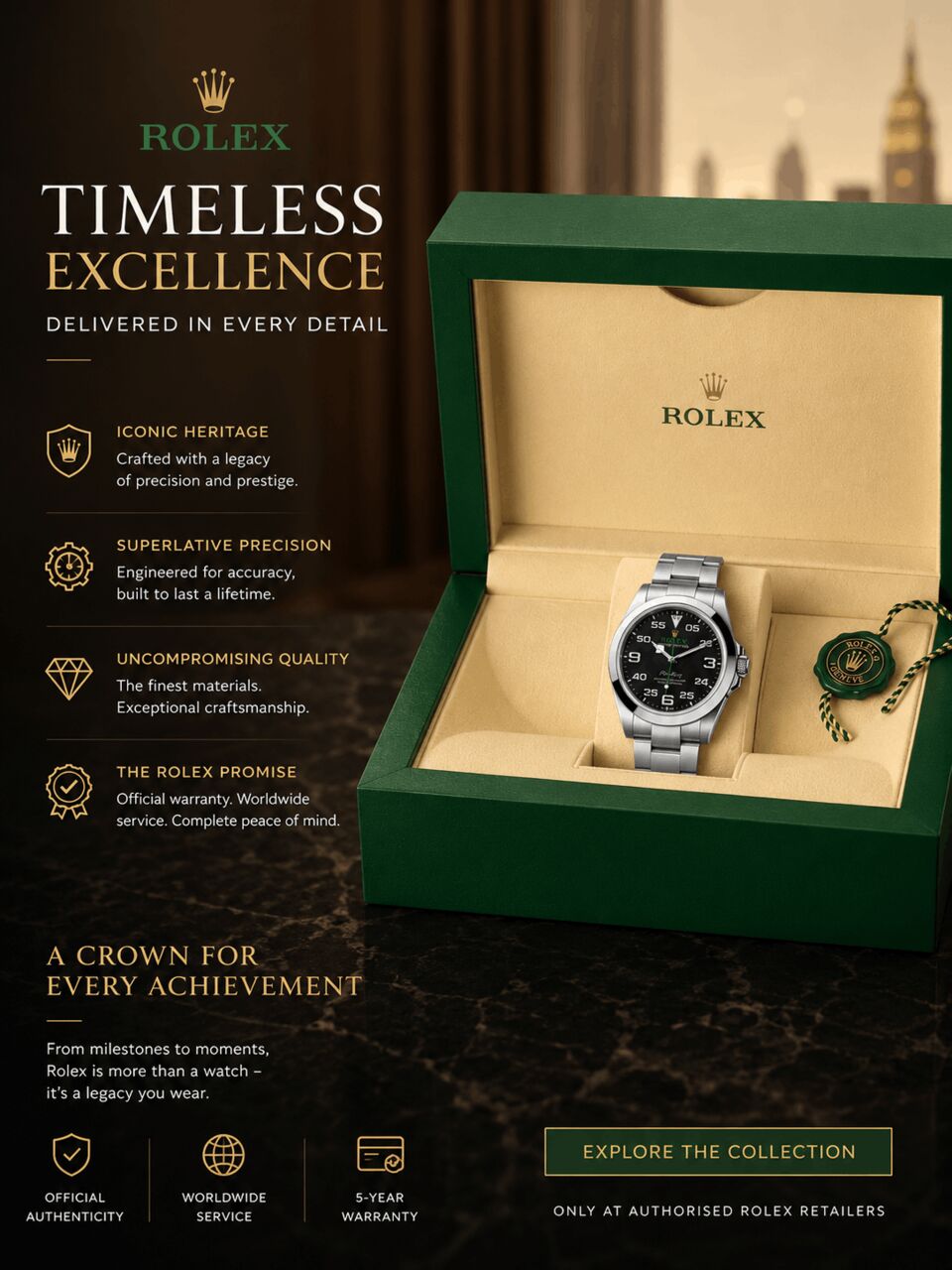 New Delhi, Watches, INR 755500,  Everything You Should Know Before Buying Rolex Air-King Watches
