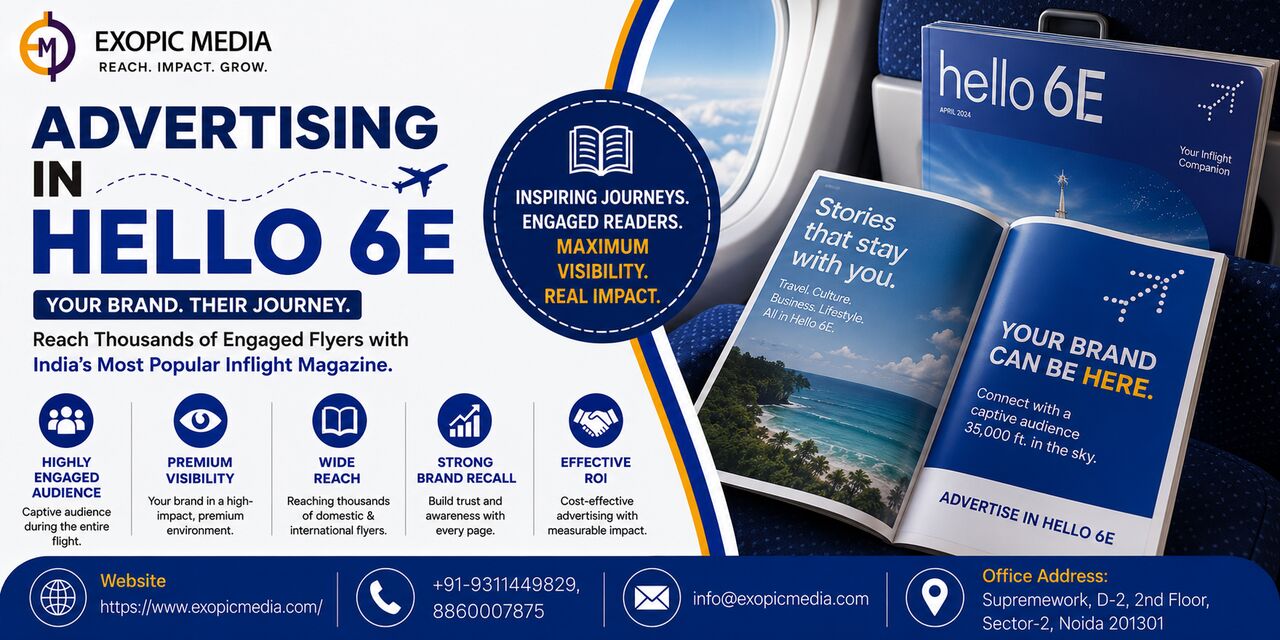 New Delhi, Marketing, IndiGo Inflight Magazine Advertising Company In India