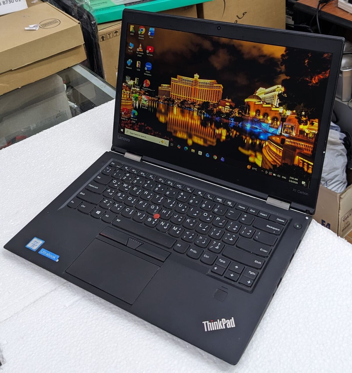 Manama, Computers, BHD 108,  LENOVO X1 CARBON Core I7 Thin & Slim Laptop 14" Display 16GB RAM 256GB SSD M.2 35x Fast