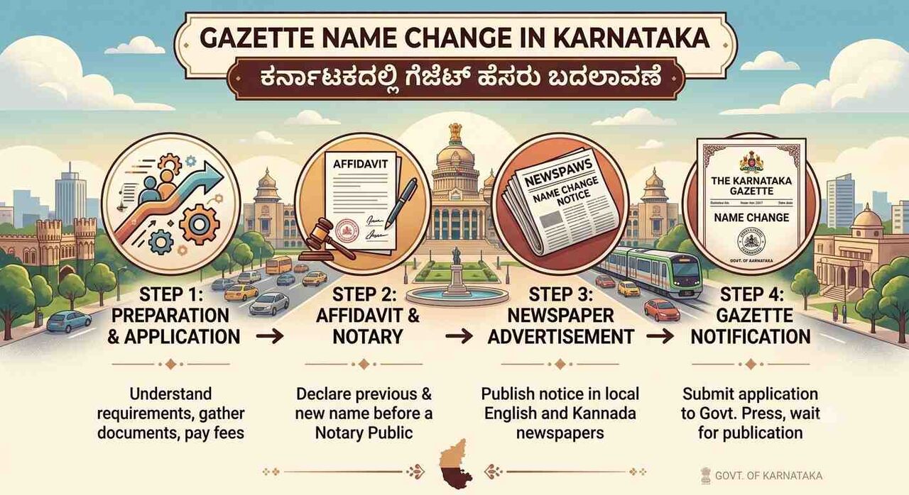 New Delhi, Legal, Gazette Name Change In Karnataka Assistance Online