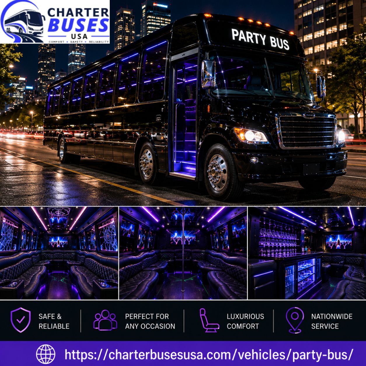 New York, Travel, Corporate Event Party Bus Rental For Team Celebrations