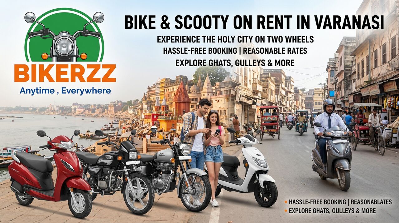 Mumbai, Travel, Bike And Scooty On Rent In Varanasi | Affordable Daily & Monthly Rentals