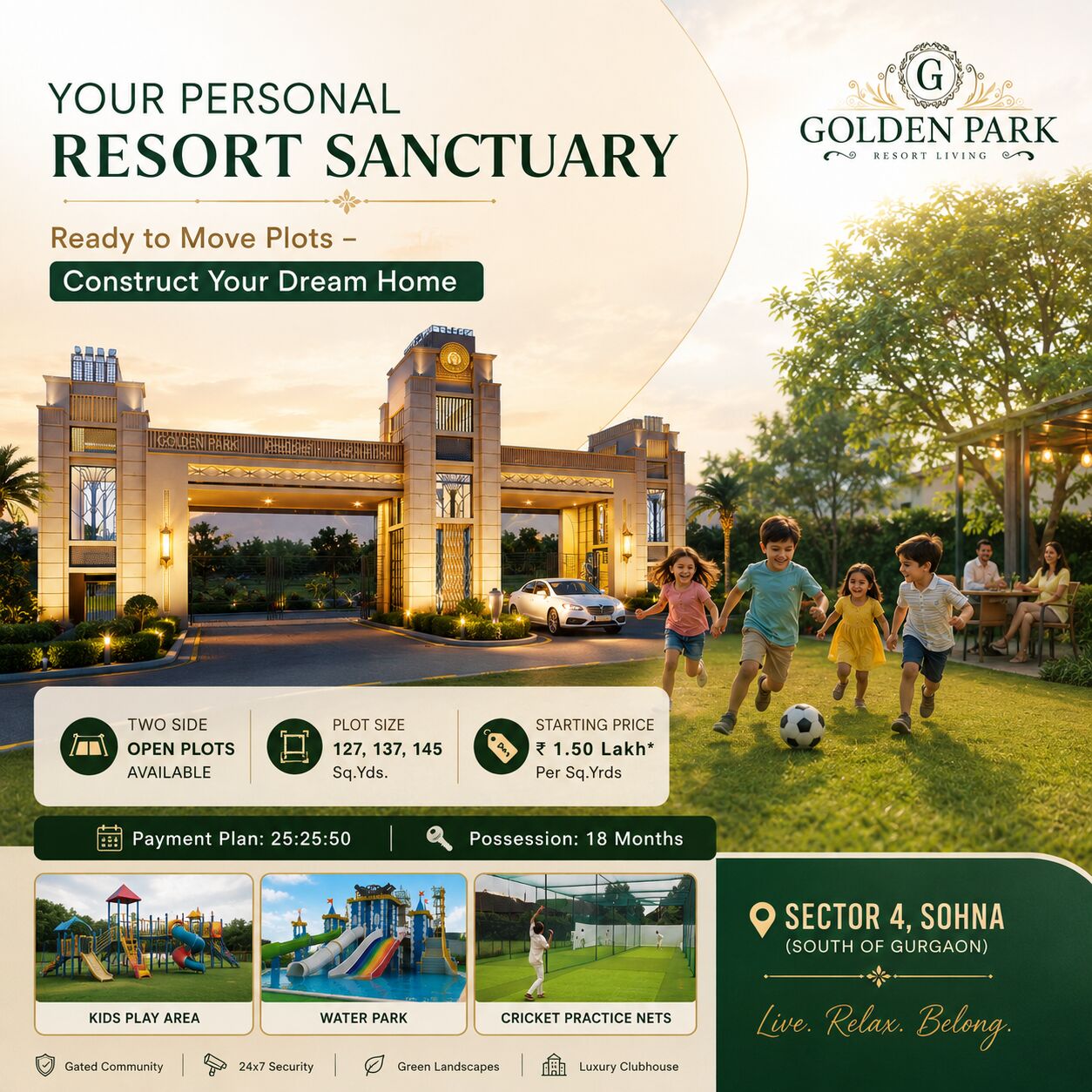 Gurgaon, Residential Plots, INR 21000000,  127 Sq. Yard,  Premium Plots In Sohna Today @+919717333021