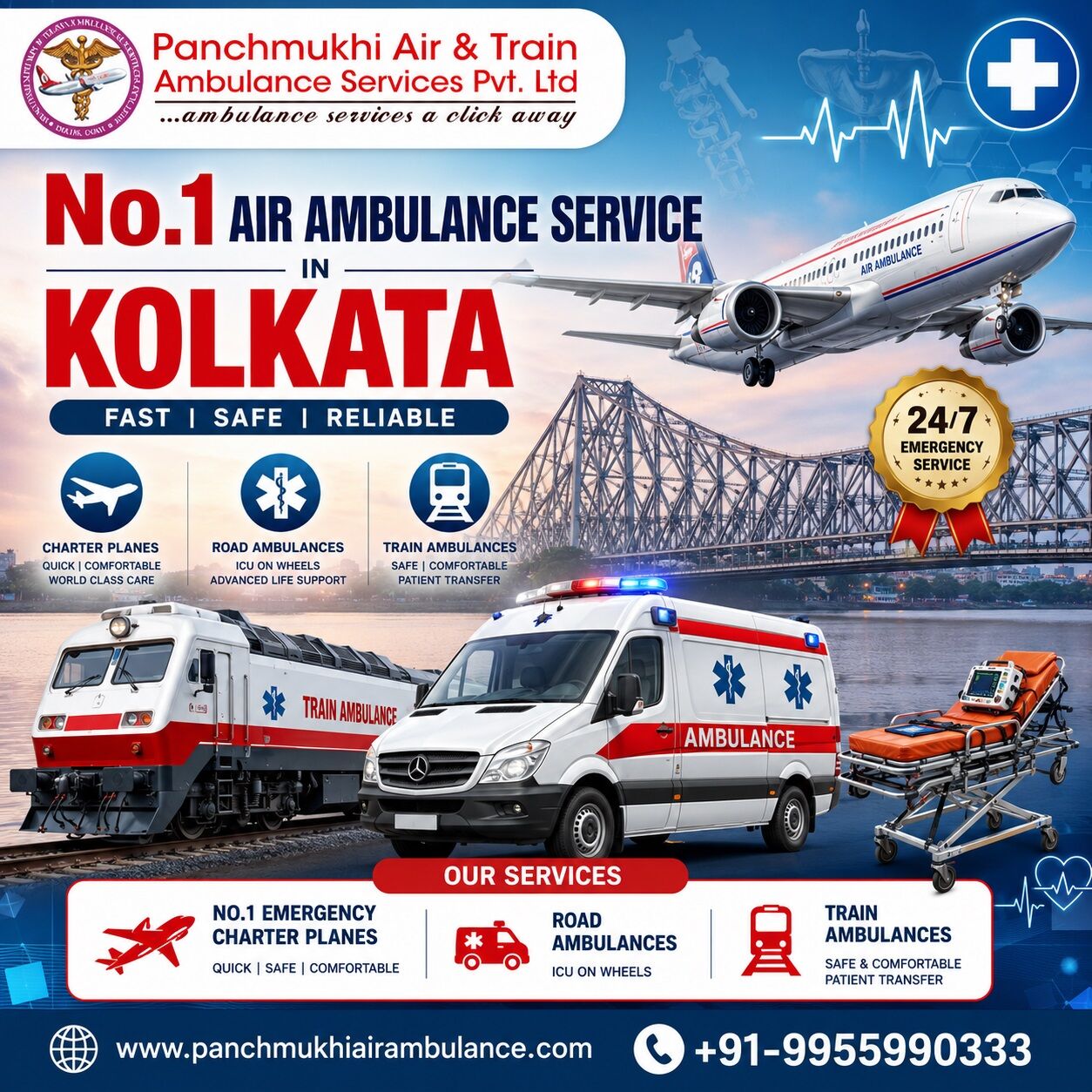 Kolkata, Health, Panchmukhi Best Patient Shifting Ambulance In Kolkata- Rescue Mission Organized On Time