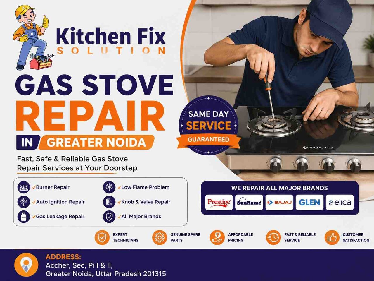 Greater Noida, Business, Gas Stove Repair In Greater Noida