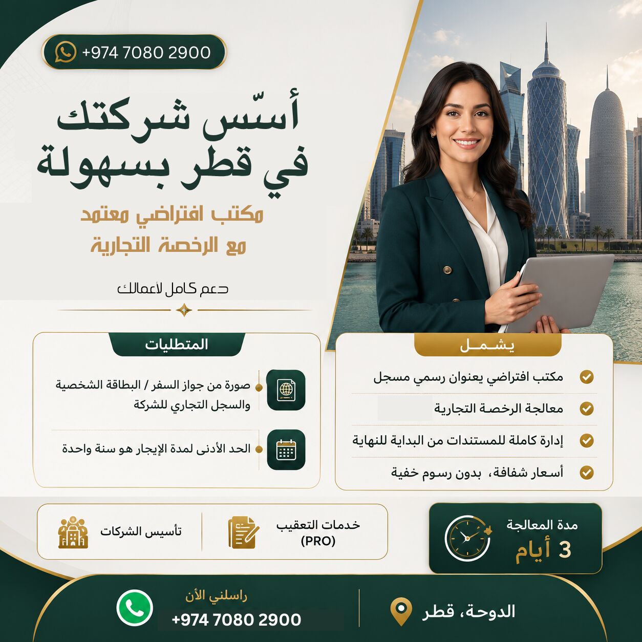 Doha, Business, ابدأ نشاطك التجاري في قطر دون الحاجة إلى اس