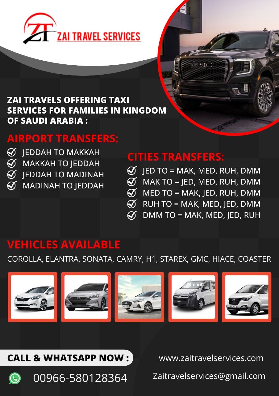 Madinah, Pick Up & Drop Off, MAKKAH & MADINAH ZIYARAT SERVICE  Zaitravelservices.com