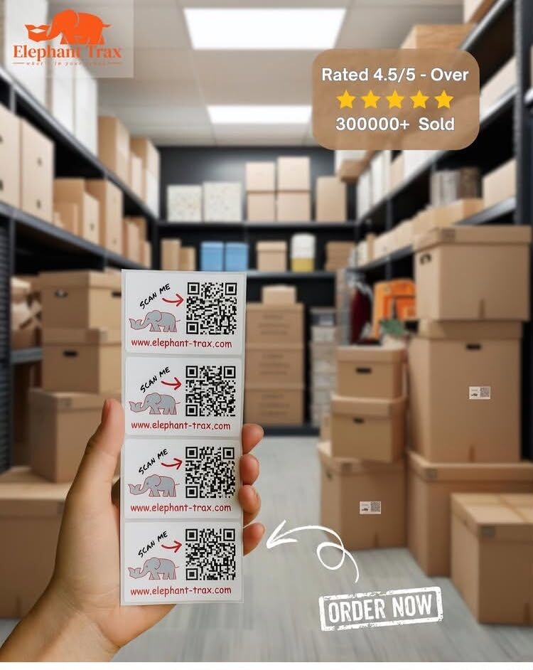 Houston, Household Items, USD 2,  Organize Your Home With Elephant Trax Smart QR Labels