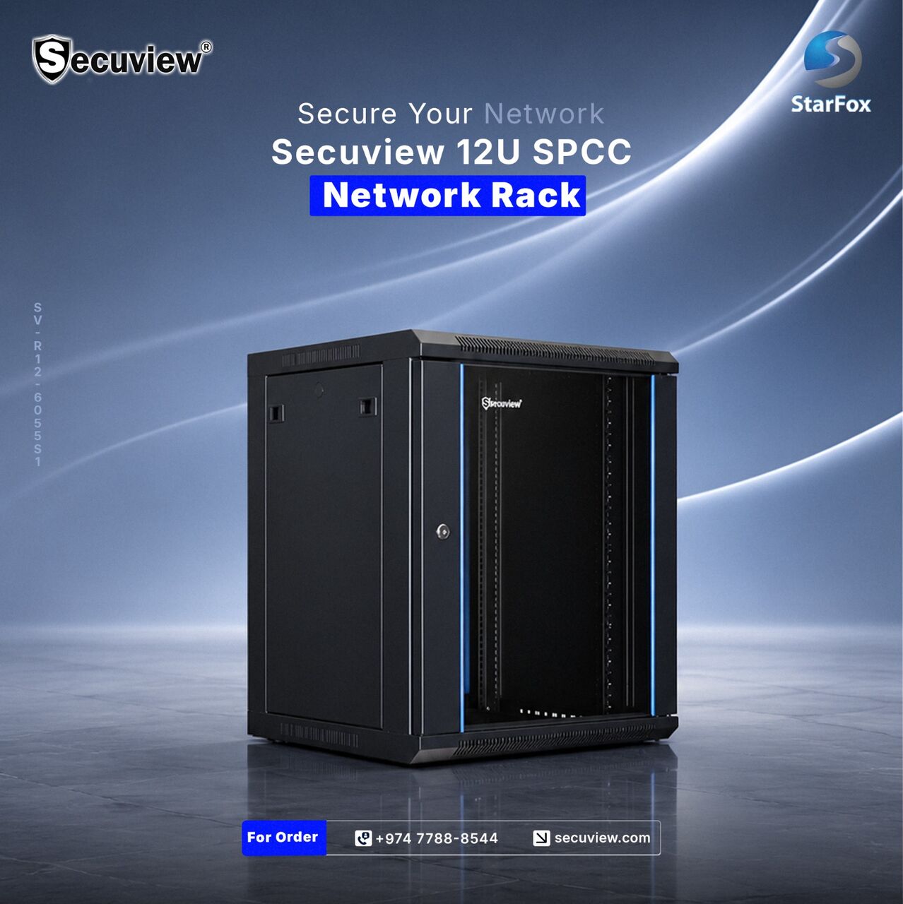 Doha, Electronics, QAR 380,  Secuview International Standard 12U SPCC Network Rack