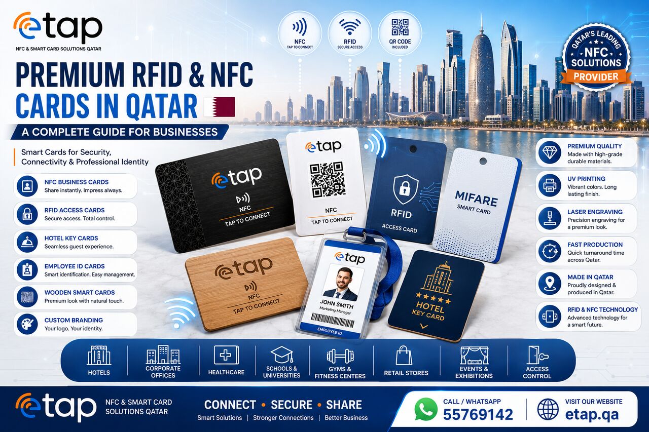 Doha, Printing, Premium RFID & NFC Cards In Qatar | Custom Business, Access & ID Cards &ndash; ETAP