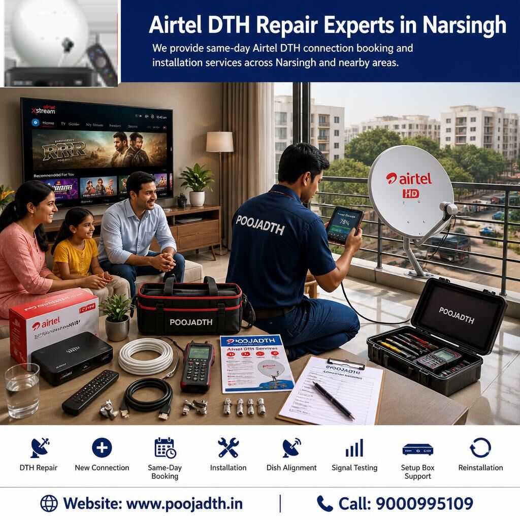 Mumbai, Television, Airtel DTH Repair Experts In Narsingh
