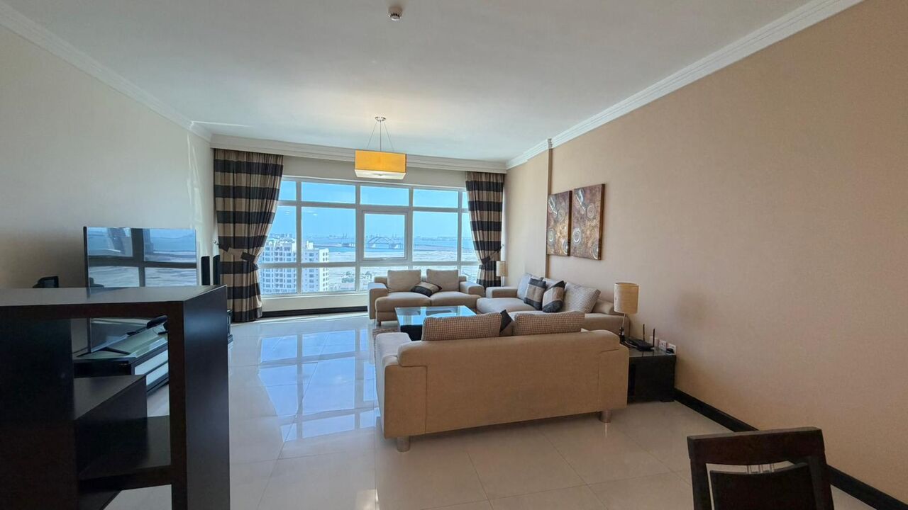 Juffair, Apartments, Flats, Houses & Villas, BHD 550/month,  Furnished,  2 BR,  Sea View  Apartment For Rent In Juffair