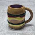 SAR 60,  Unique Burger Coffee Mug - Ceramic Novelty Cup