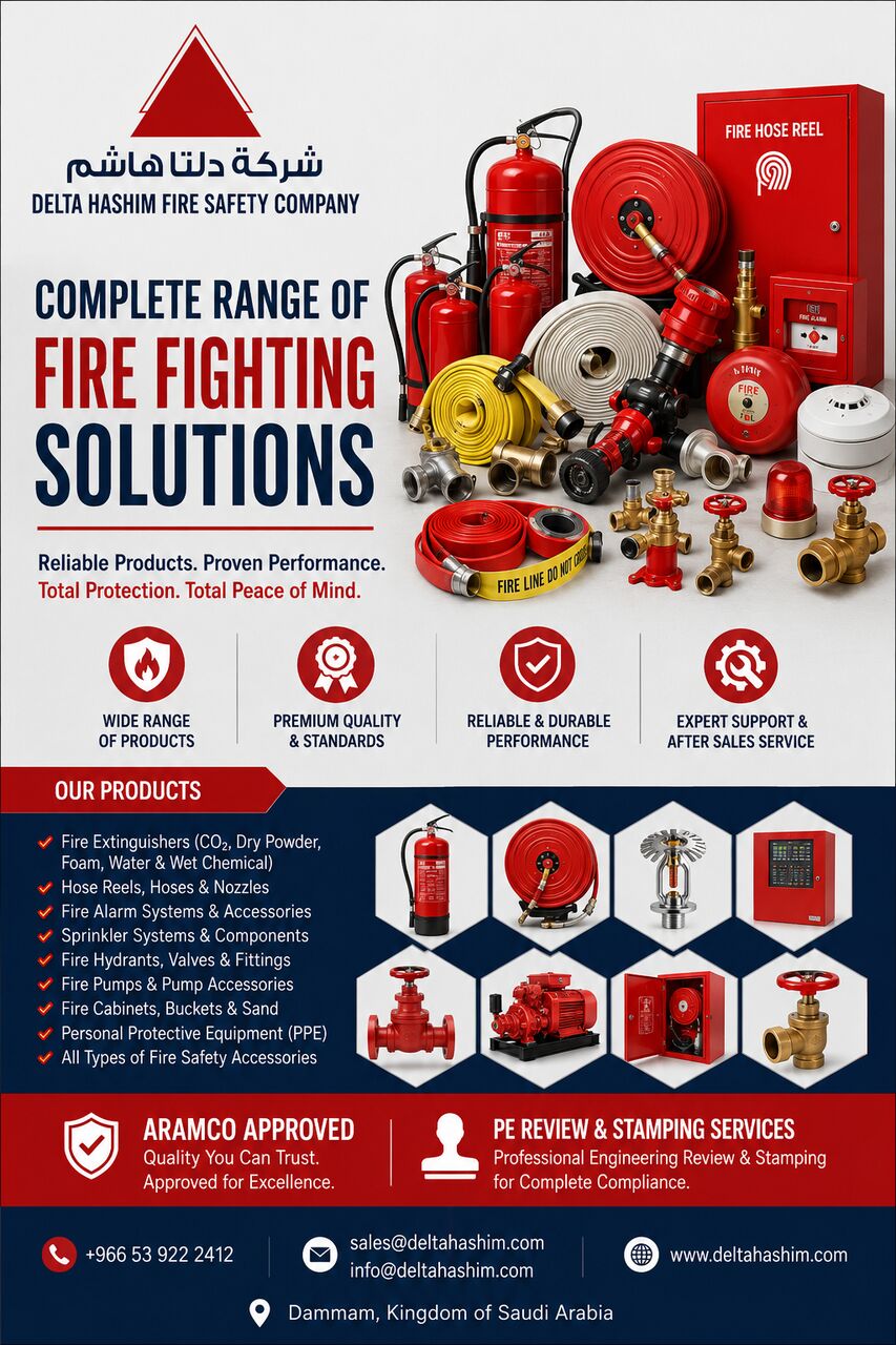 Dammam, Technical, Fire Fighting Equipments, Supply, Installation & Maintenance Services In Dammam