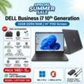 BHD 140,  DELL Business Core I7 10th Generation Laptop DDR4 32GB RAM 14" Full HD IPS Display 140/-BD