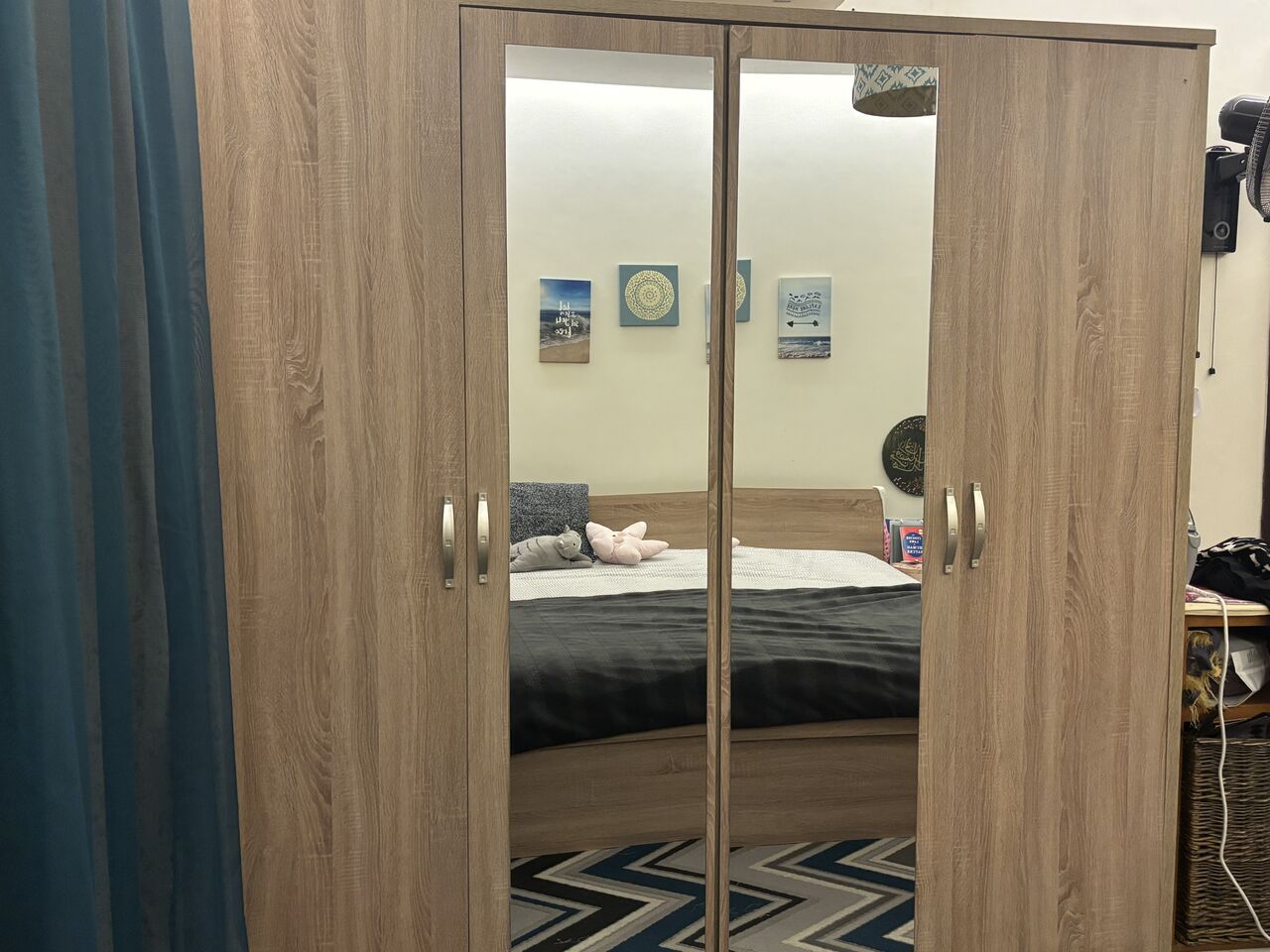 Jeddah, Furniture, SAR 1000,  Bedroom Set: Bed, Mattress, Dresser, Closet, Side Tables, Iron Stand, Shelf