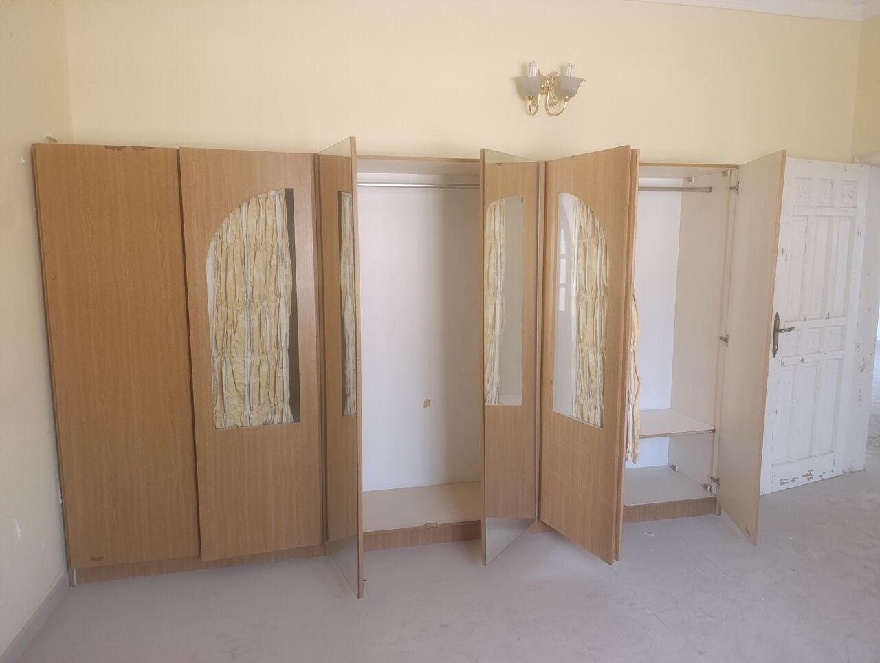 Sanad, Furniture, BHD 35,  For Sale Six-door Wardrobe American Brand  Size 3.40×50 Each Door 0.55×50 Total Doors 6 BD