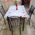 SAR 2008025,  Dining Table Round Table Wooden Stool