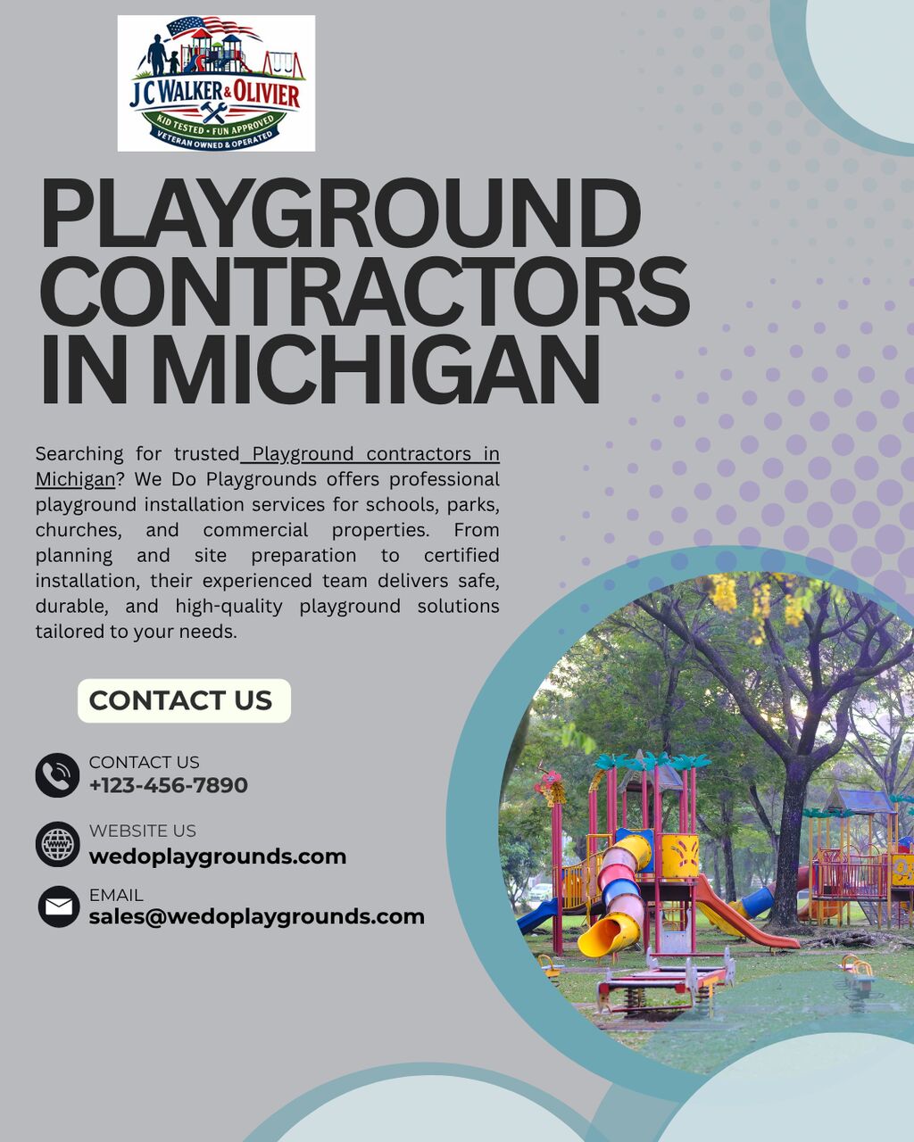 New York, Construction, Professional Playground Contractors In Michigan