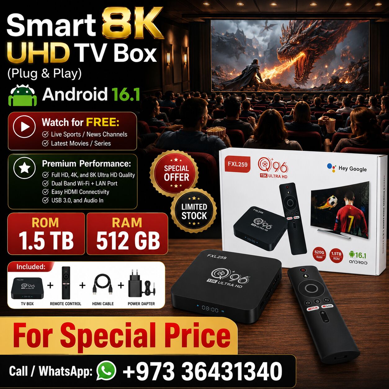 East Riffa, Computers, 8K Smart TV Box 5G With Android 16 Free All News & Sports Channels, Series & Latest Movies