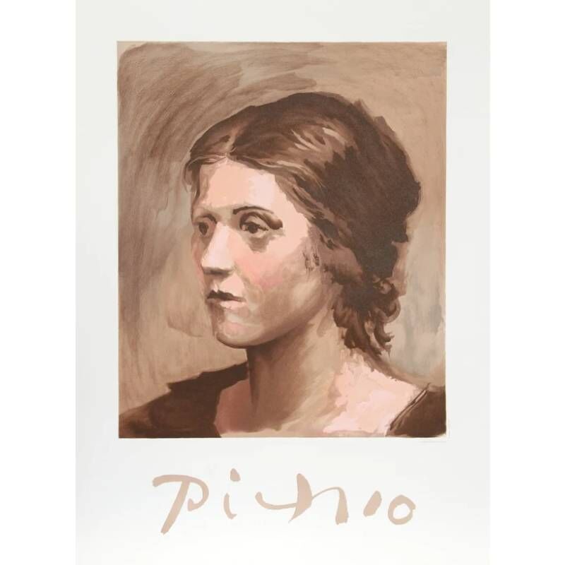 New York, Appliances, USD 850,  Olga Picasso | Elegant Pablo Picasso Portrait Print