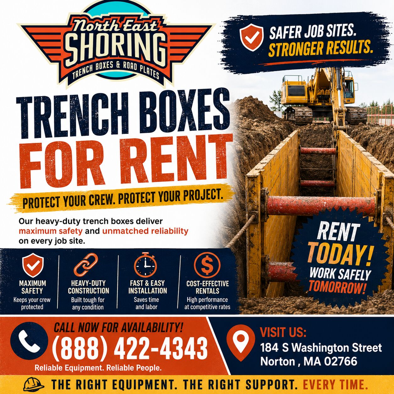 New York, Business, Rent Durable Trench Boxes For Safe And Efficient Excavation Projects