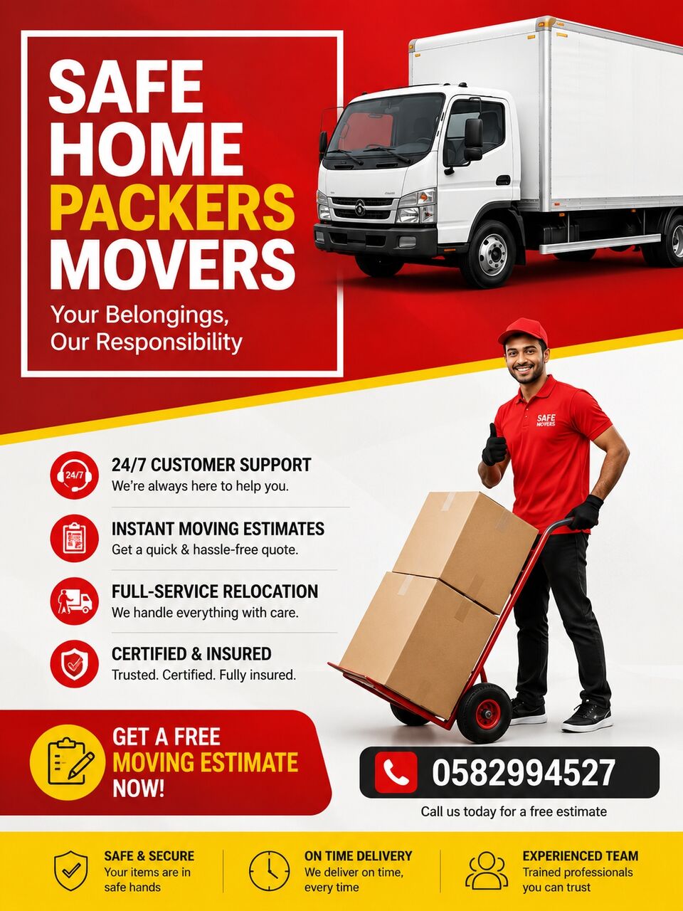 Thuqbah, Labor/Moving, SAFE HOME PACKERS MOVERS PROFESSIONAL HOUSE SHIFTING AND TRANSPORTATION SERVICE 0582994527