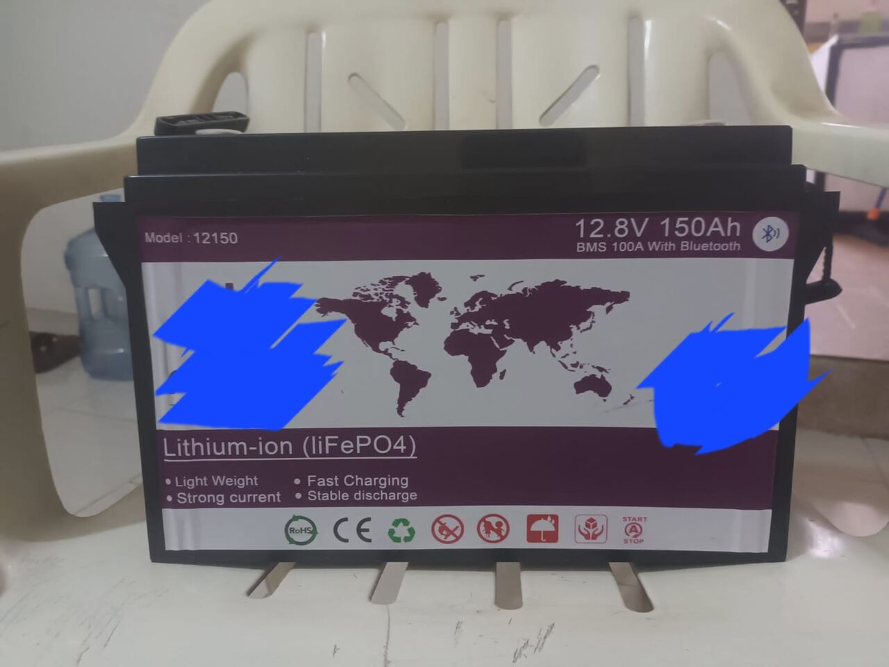 Hara, Auto Parts, SAR 1600,  ECO-WORTHY 12V 150Ah LiFePO4 Battery With Bluetooth