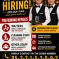 Staffs Needed For Restaurant