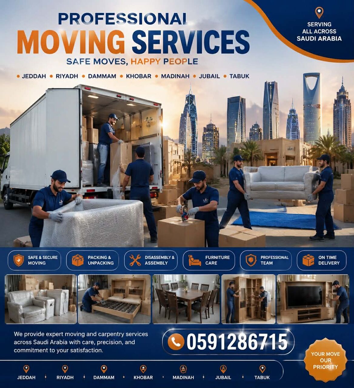 Jeddah, Labor/Moving, PROFESSIONAL MOVERS & PACKERS SHIFTING APARTMENT OFFICE VILLAS MOVING SERVICE 0544472884