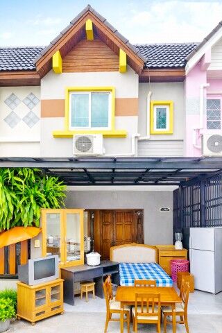 Bangkok, Villas, THB 14498,  16 Sq. Feet,  Makro Ramintra 800 M. Siam Amazing Park 100 M. 2 Bedrooms, Townhouse 2 Floors, 2
