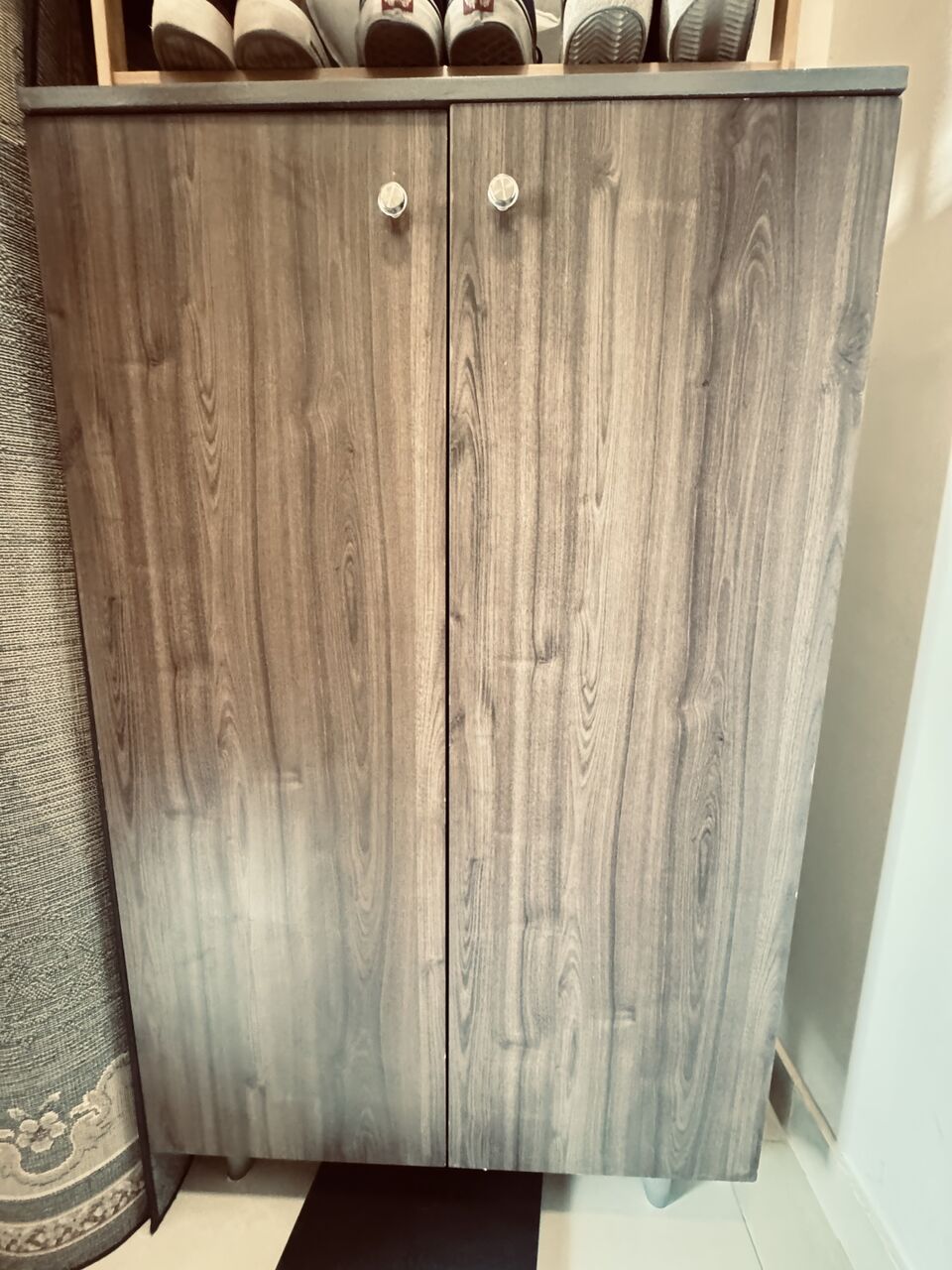 Al Arid, Furniture, SAR 150,  Wooden Shoe Cabinet With Doors