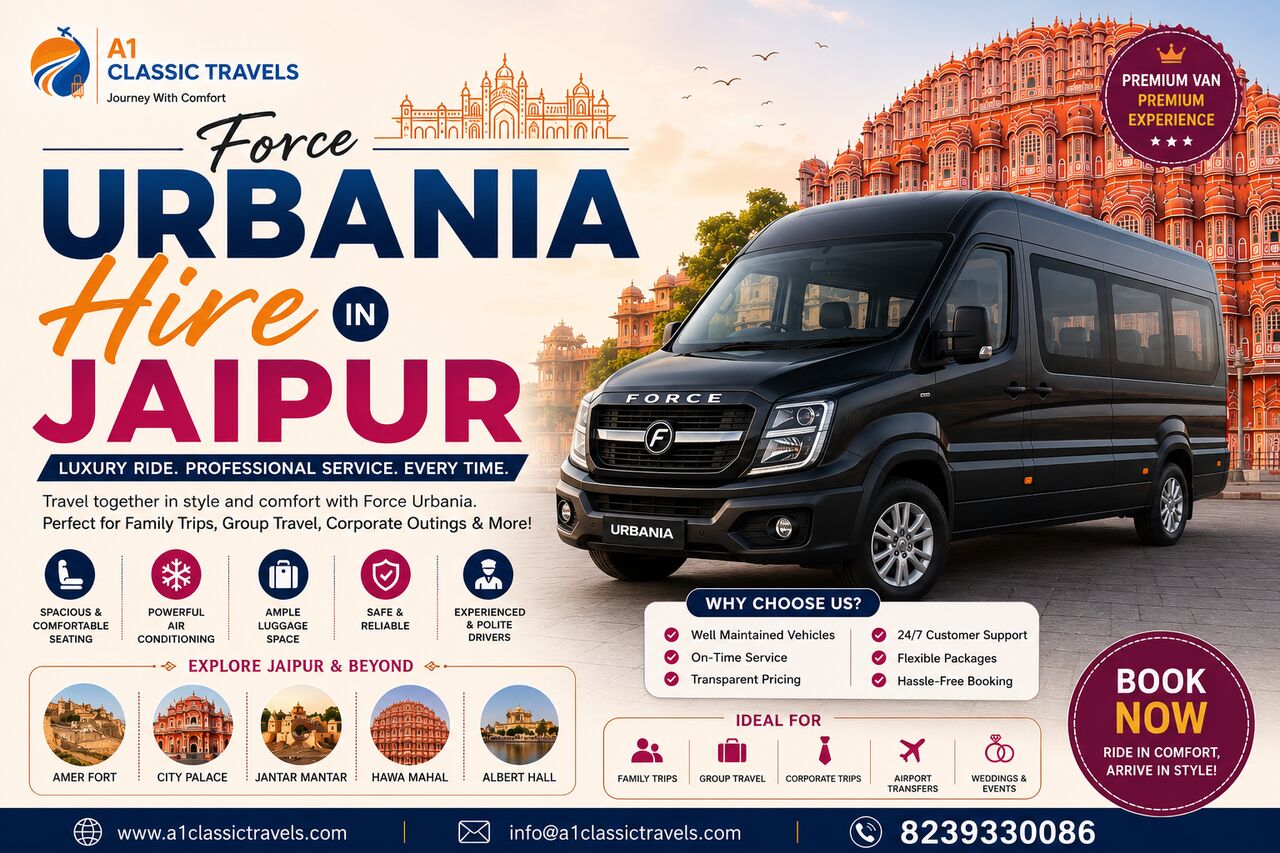 Jaipur, Travel, Force Urbania Hire Jaipur &ndash; Premium Luxury Van Rental For Every Journey